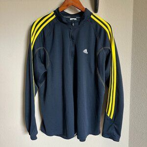 Adidas Formotion Navy and Yellow 1/4 Zip pullover